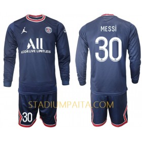 Virallinen pelipaita Paris Saint-Germain MESSI 30 Koti 2021-22 Pitkähihainen - Lasten( + Lyhyet housut )